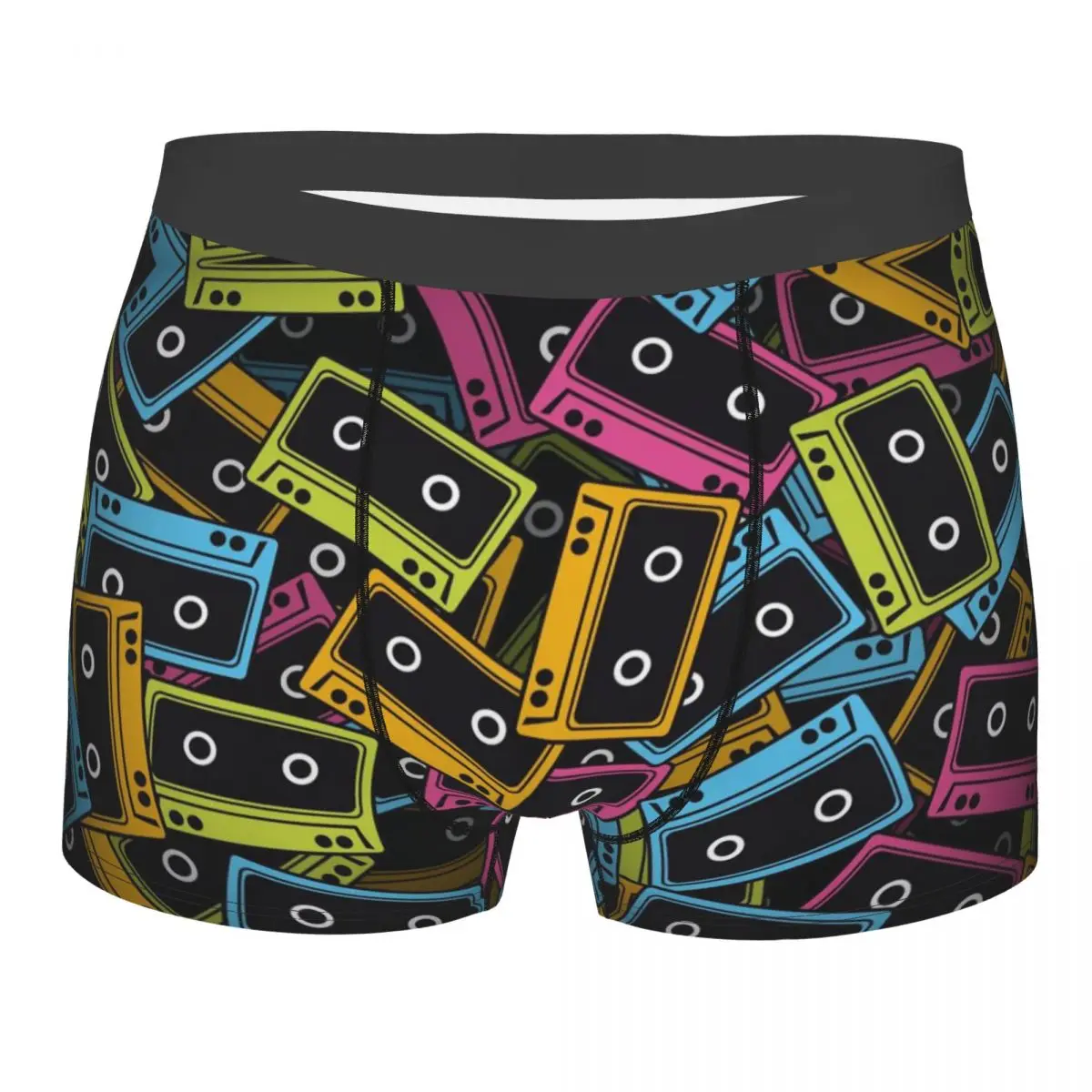 

Cassette Music Tapes Underpants Cotton Panties Male Underwear Ventilate Shorts Boxer Briefs