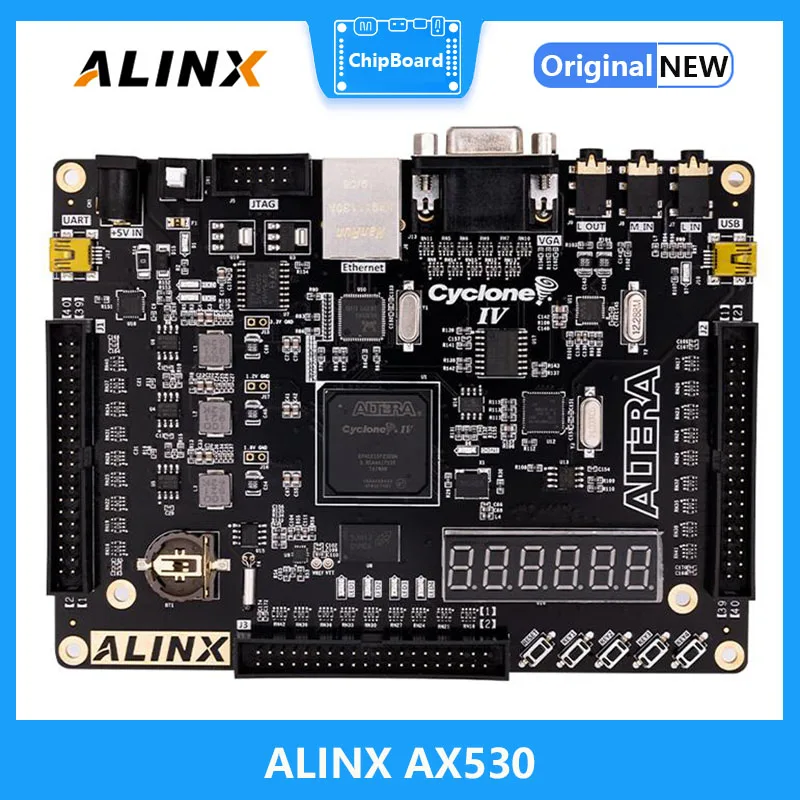 

ALINX AX530: ALTERA NIOS Cyclone IV EP4CE30F FPGA Development Board DDR2 Gigabit Ethernet USB