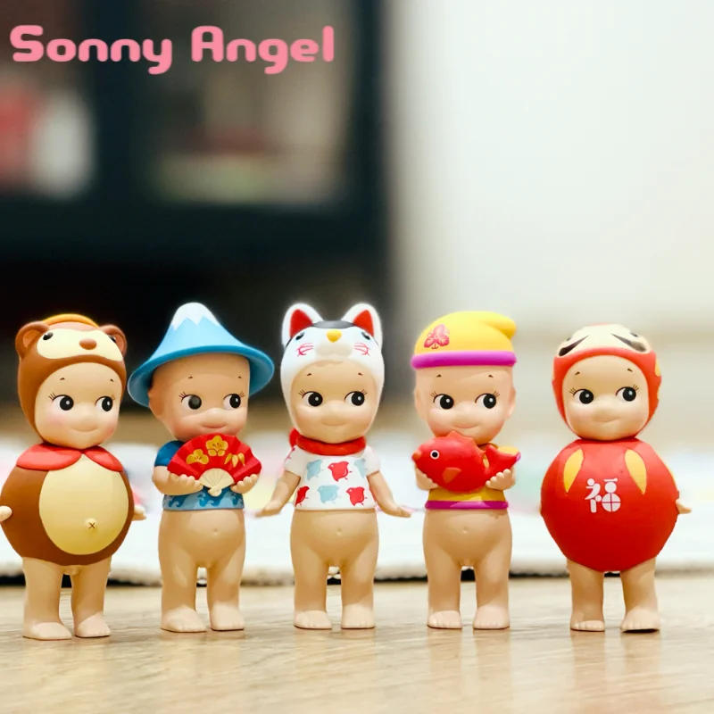 Hot Genuine Sonny Angel Blind Box Character Good Luck Series Anime Decorations Doll Christmas Gift Desktop