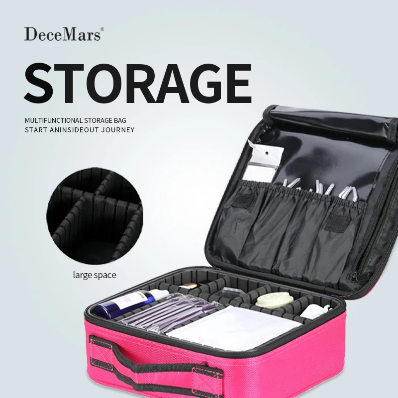 Портативный контейнер для хранения ресниц DeceMars косметическая сумка