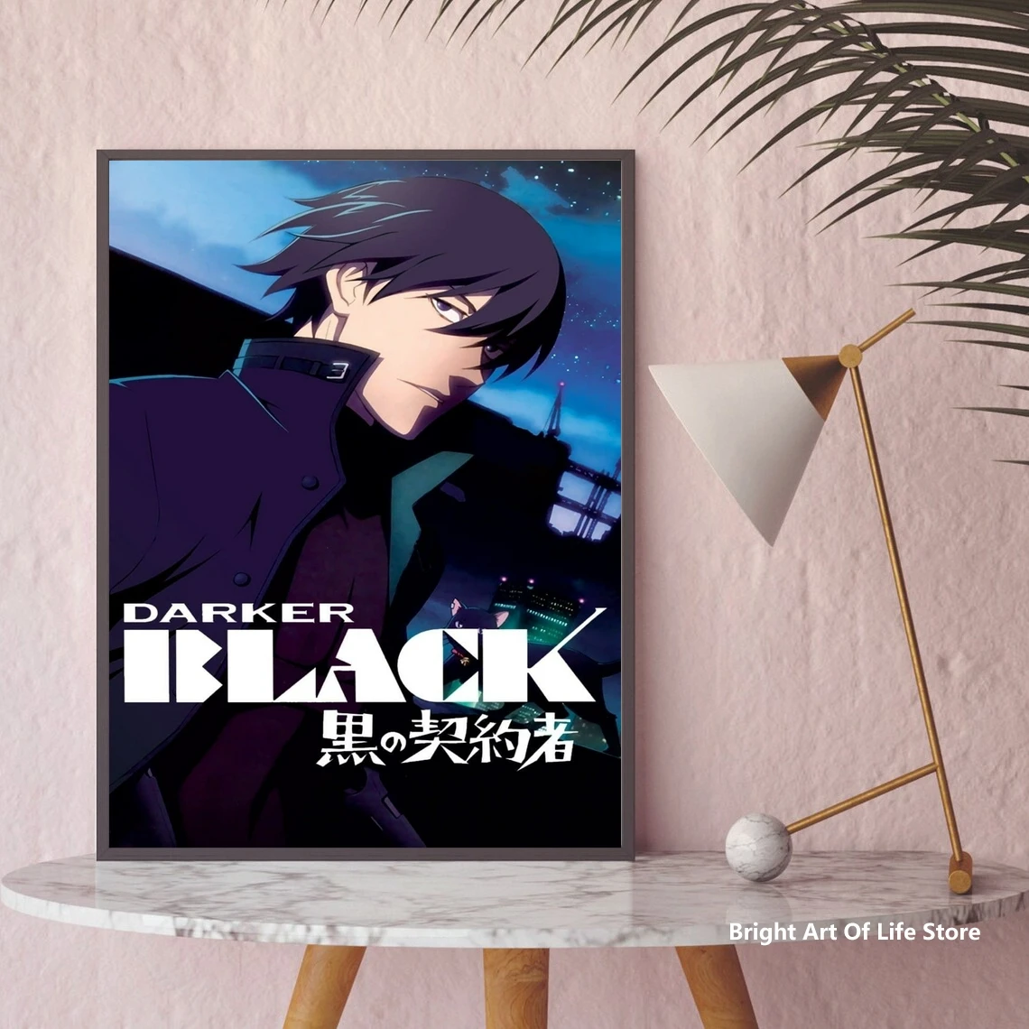 

Постер темнее, чем черный, арт-Обложка из японского аниме ТВ-сериала, постер из фильма, настенная живопись, домашний декор (без рамки)