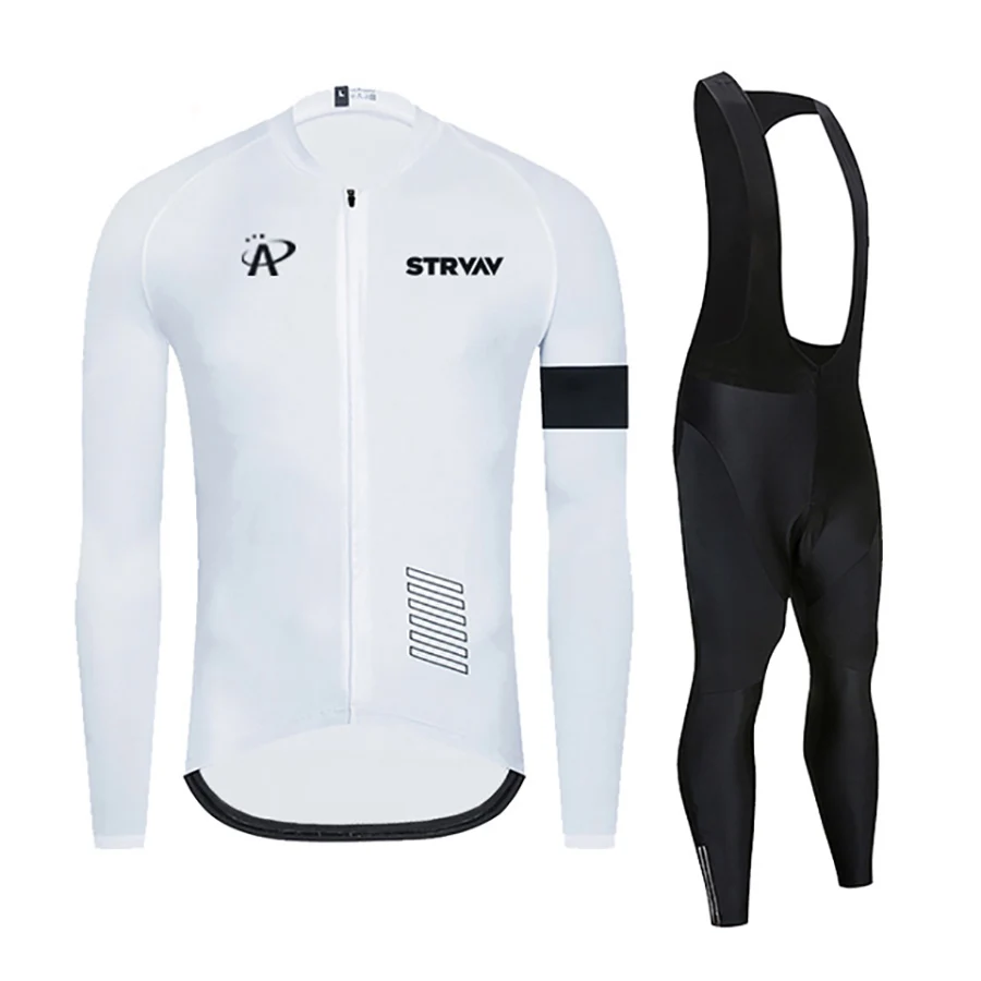 

Strvav Men Summer Cycling Jersey Bike Pants Cycling Suit Sportswear Long Sleeve Jerseys Clothing Set MTB Mountain Bike Clothes
