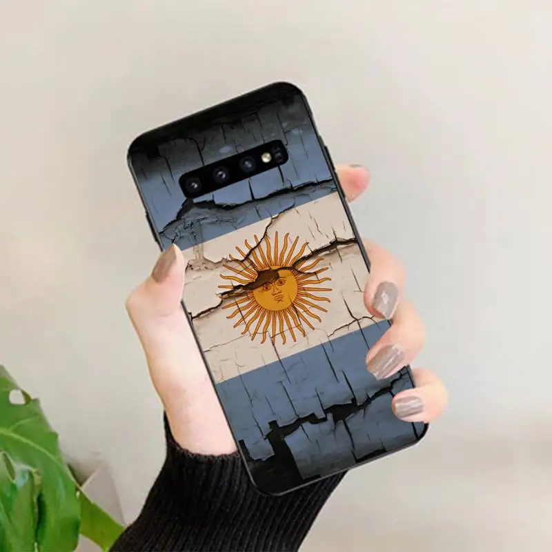 Argentina Flag Phone Case for Samsung S10 21 20 9 8 plus lite S20 UlTRA 7edge
