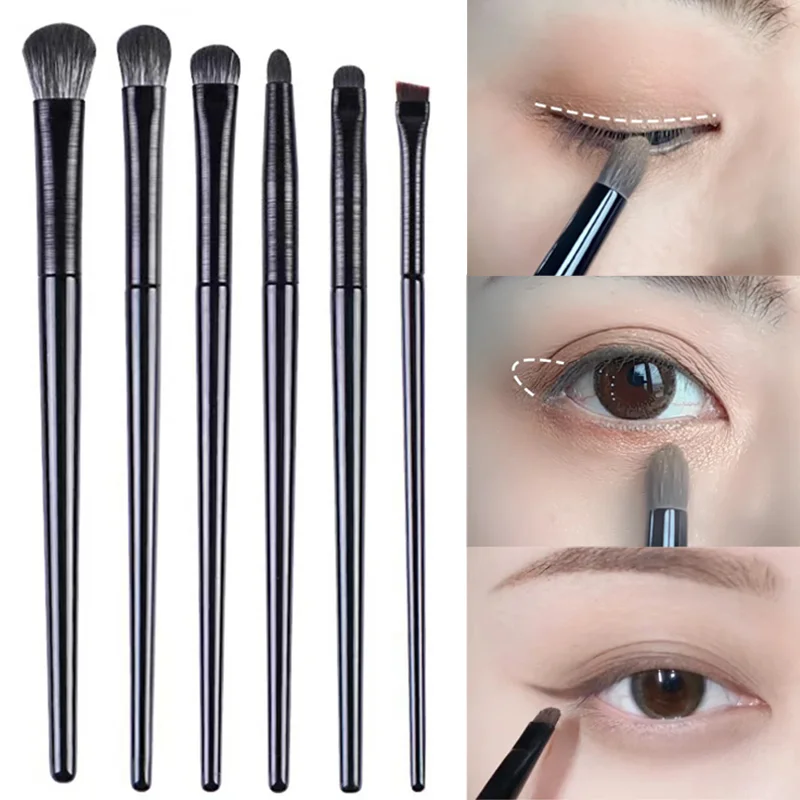 

3/5/6PCS Eyes Makeup Brushes Set Professional Soft Contouring Eyeshadow Eyeliner Eyebrow Brush Women Facial Beauty Cosmetic Tool