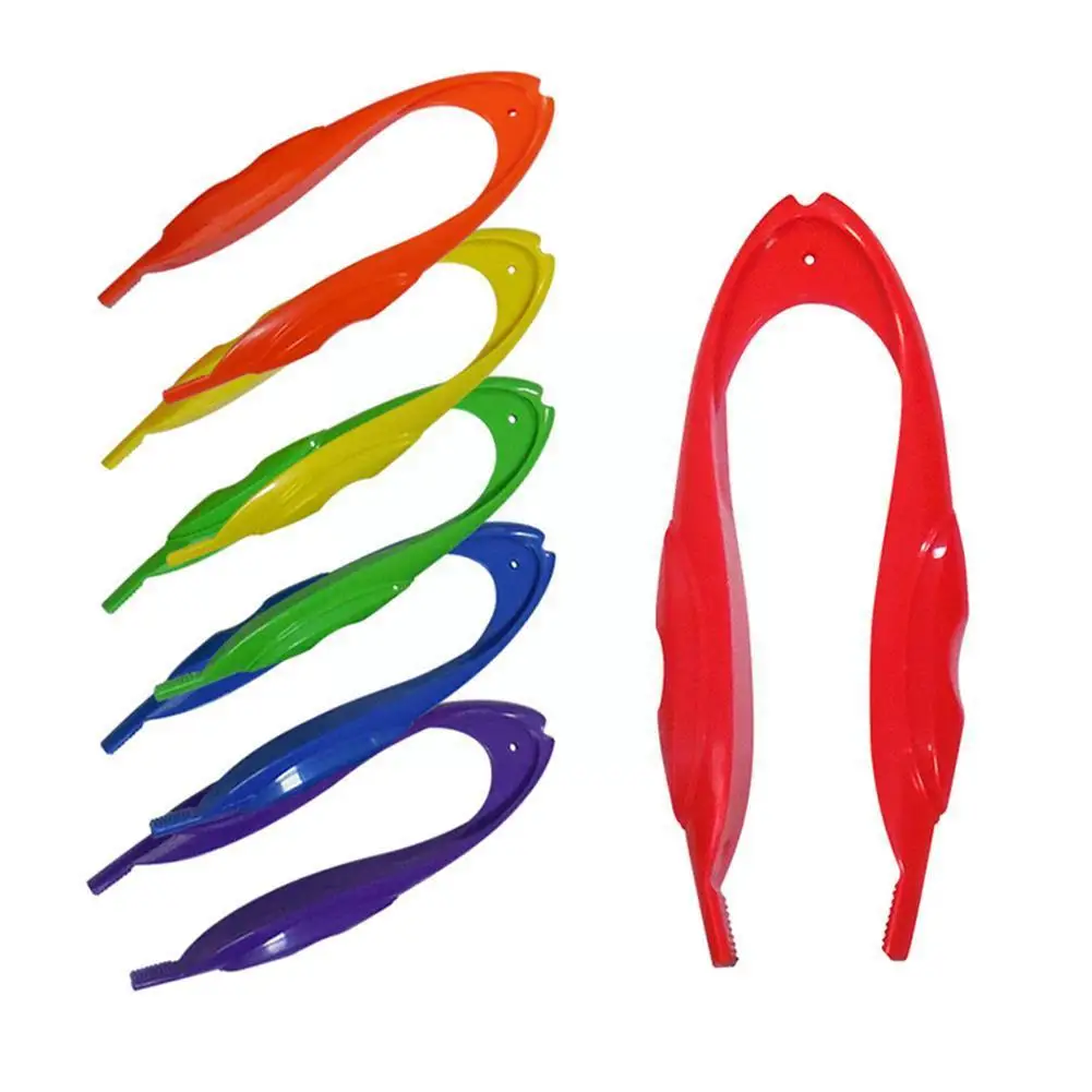 1 шт. пинцет из пластиковых материалов цветной Пинцет высокого качества для детей