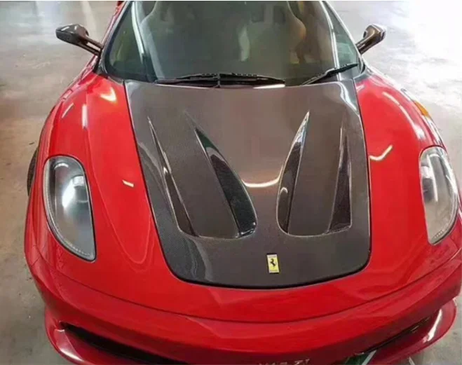 Новинка! Капот из настоящего углеродного волокна для Ferrari F430 2005 2006 2007 2008 2009