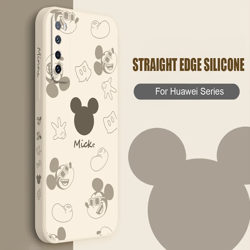 Популярный новый чехол с Микки Маусом для Huawei P50 Pro P40 Lite E P30 P20 Plus Nova 9 8 SE 7 7i Mate 40 30