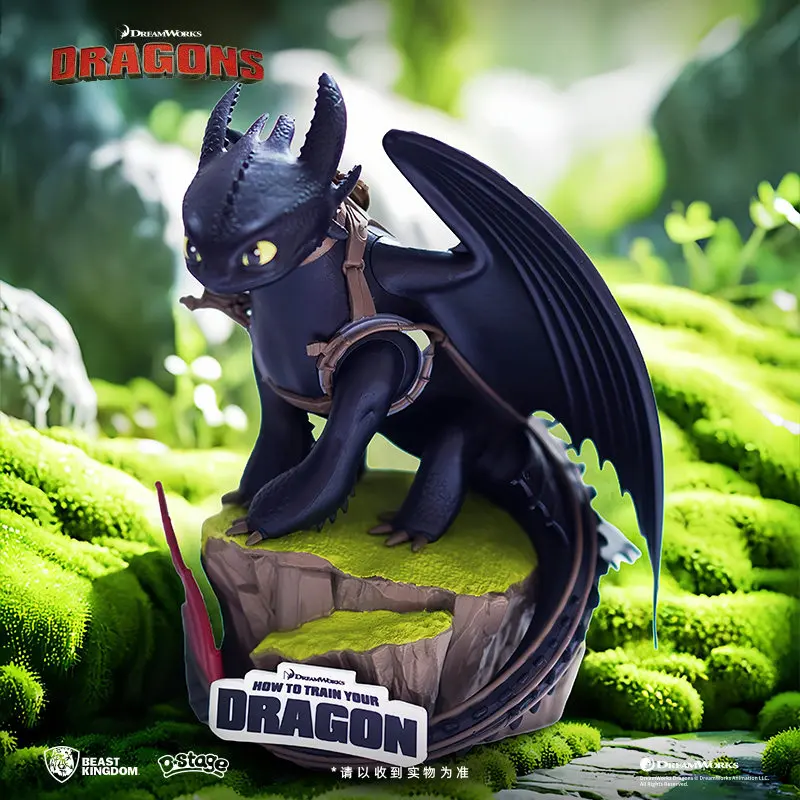 Фото Оригинальная фигурка Беззубика от Beast Kingdom, статуэтка из мультфильма «Как приручить дракона», настольное украшение, коллекционная модель, игрушка, подарок на день рождения №3