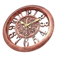 metal wall clock old fashioned design wall clock vintage craftsmanship rustic style clock wall hangings decor for living room