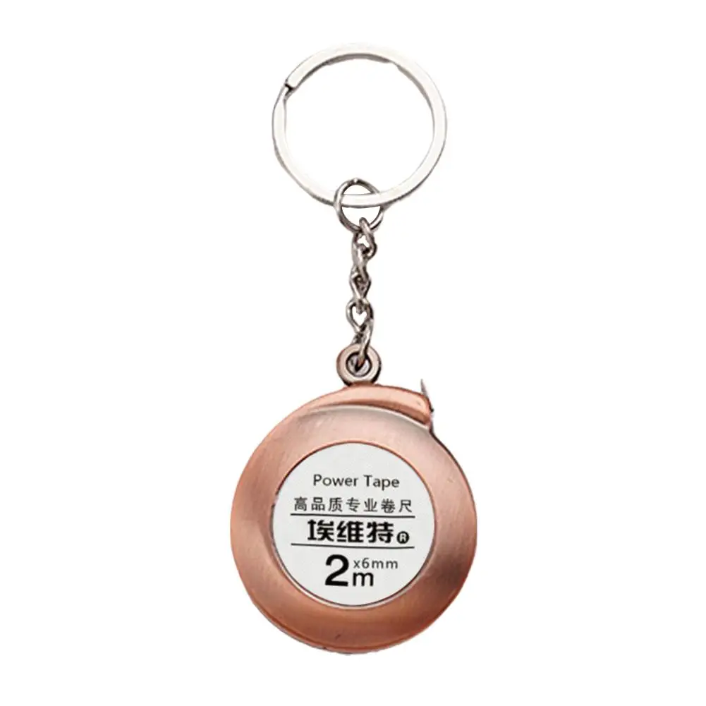 Мини-брелок-рулетка 2-метровая стальная рулетка нежная мини-рулетка