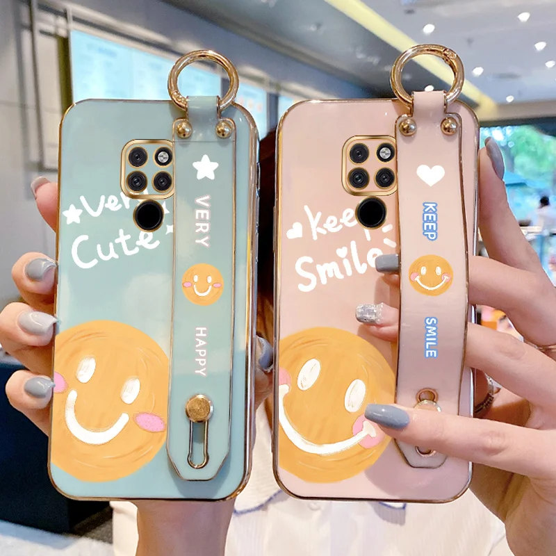 

Case for Huawei Mate 20 Mate 20 Pro 20 X 30 Nova 3 3i 4 5i P20 Lite P Smart Plus 2018 Oil Painting Smiling Face Case Simple Text