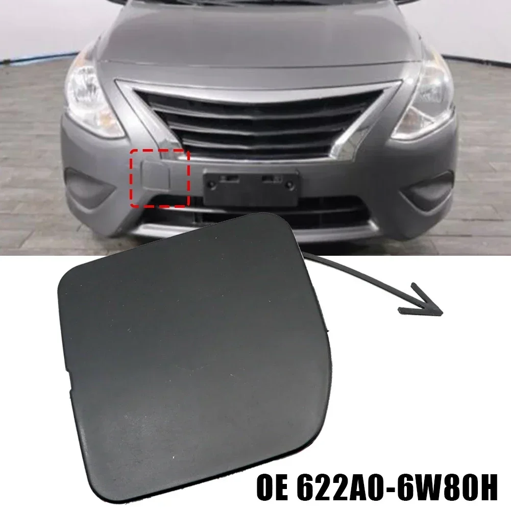 

Крышка фаркопа переднего бампера 622A0-6W80H, черный пластик для Nissan Versa Sedan 2015-2016, крышка фаркопа