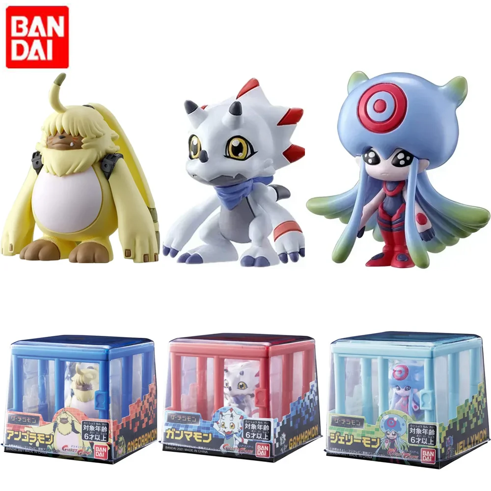 Фото Bandai натуральная игра Digimon Ghost, серия Gammamon Angoramon Jellymon, милые аниме-фигурки, игрушки, подарок на день рождения №1