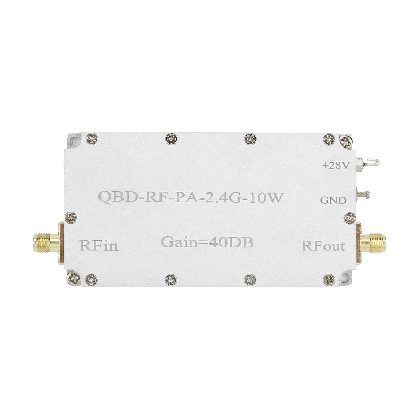 

QBF-RF-PA-2.4G-10W RF Power Amplifier Featuring 40DB Gain One-Way RF Power Amp