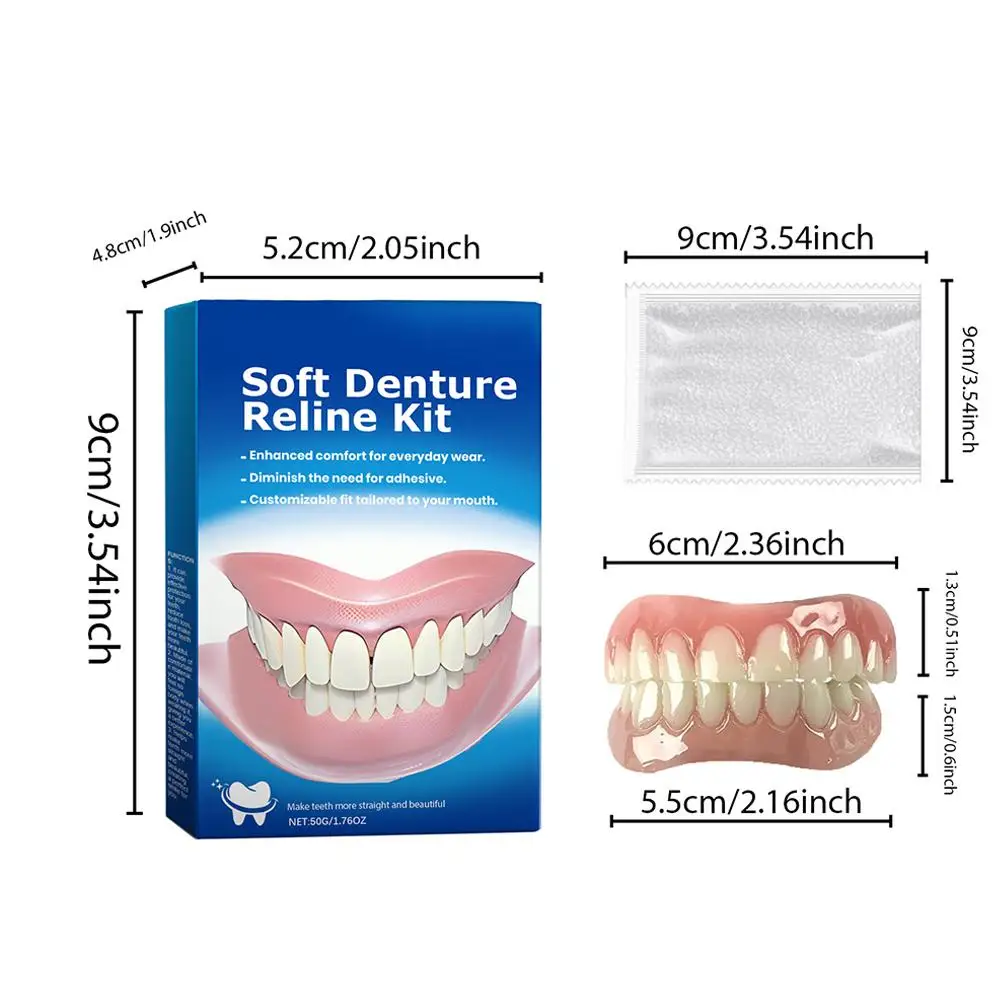 Косметические зубы Силиконовые зубные протезы Улучшают адаптируемость Удобные