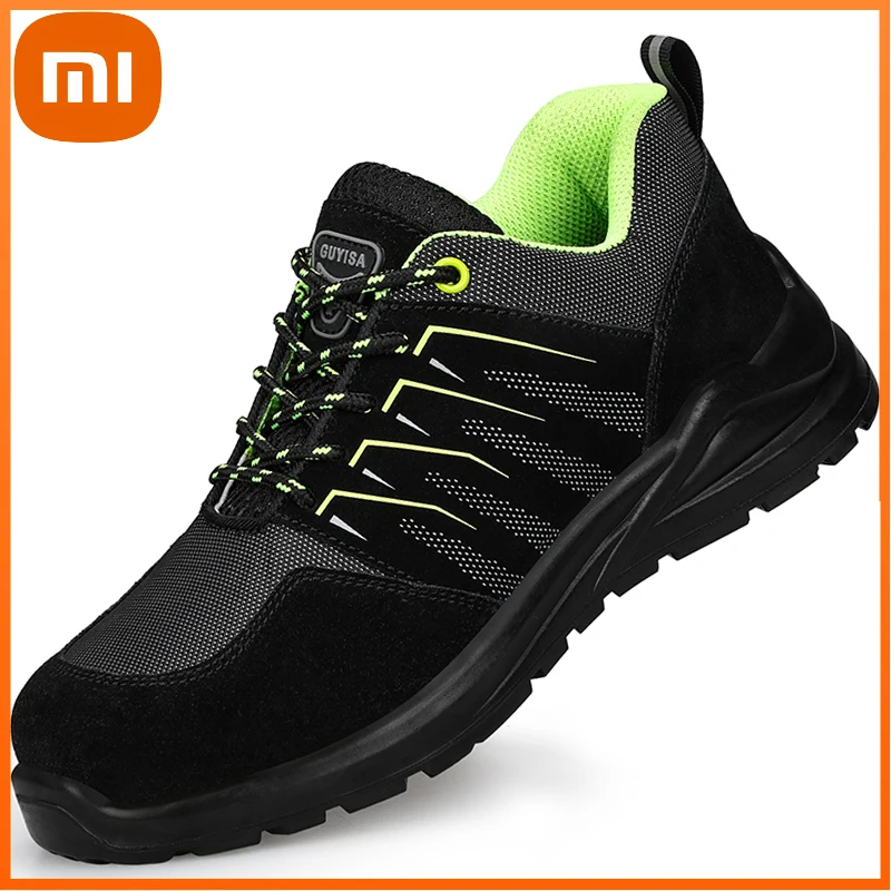 

Мужские рабочие ботинки Xiaomi, кроссовки, стальной носок, защитная обувь, защита от проколов, разрушаемые сапоги