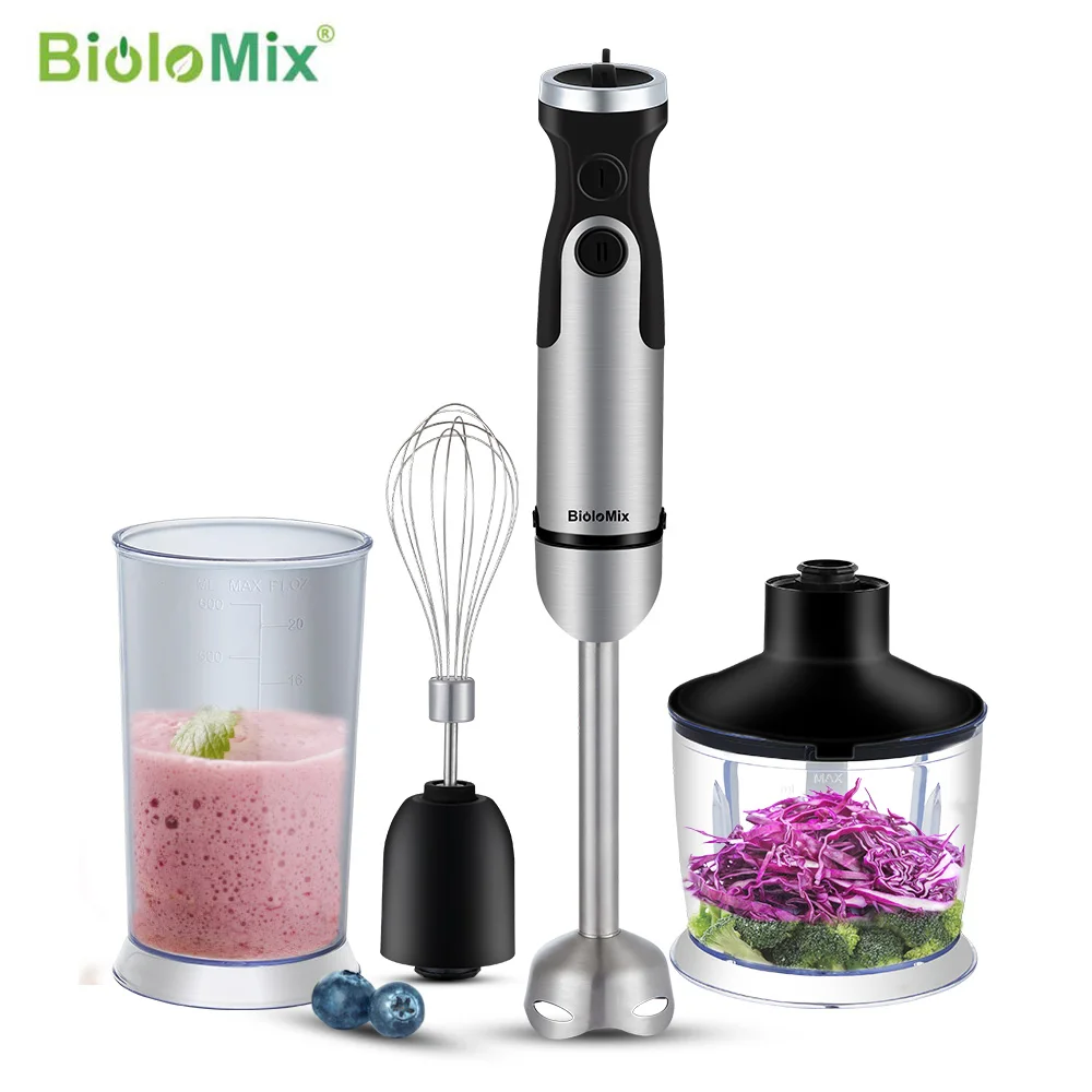 

Блендер BioloMix 4 в 1, 800 Вт, с лезвиями из нержавеющей стали