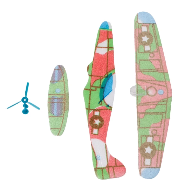 

Mini Foam Handmade Throwing Flying Glider DIY Assembly Model Kid Toy