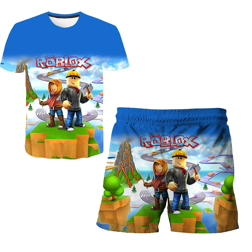 

Game Robloxing Clothes For Girls Summer Girls Clothes 2Pcs Outfits Kids Clothing Boys Tracksuit Suit For Girls Children Clothing