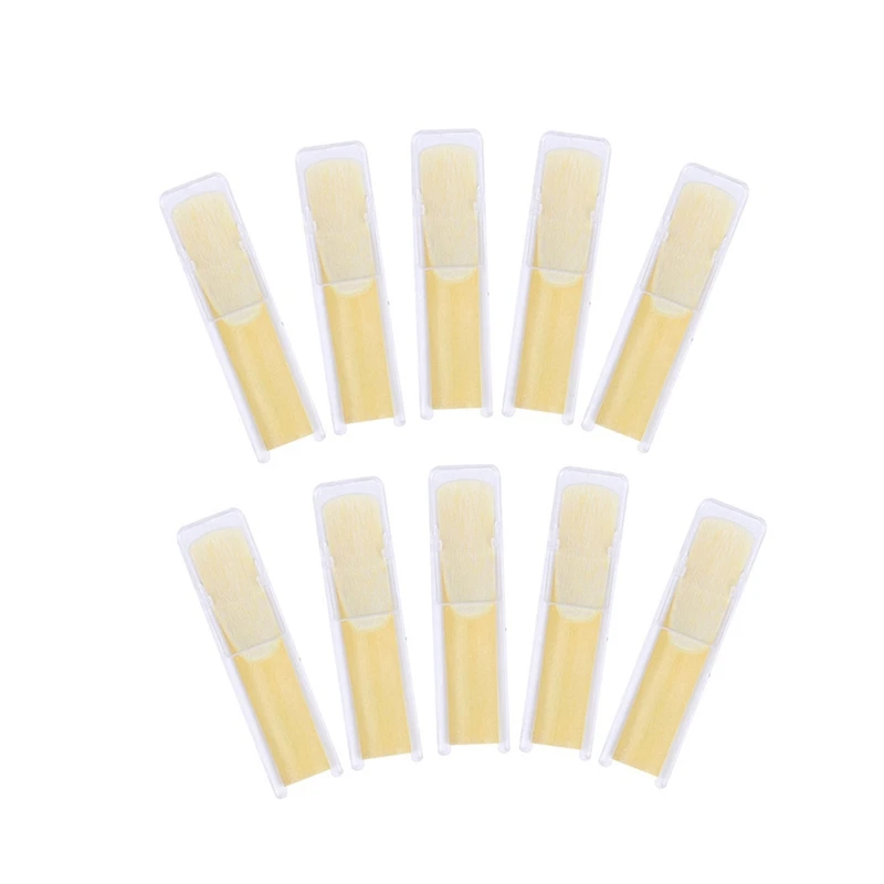 

10Pcs/Set Bb Clarinet Reeds Traditional Reed Strength 2.5 Woodwind Instrument Parts Clarinet,Tenor Saxophone Reed