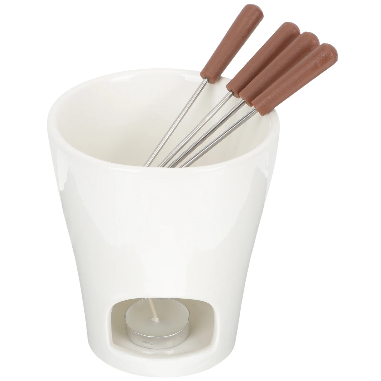 

Fondue Pot Warmer Melting Butter Chocolate Ceramic Cheese Mini Maker Set Saucepanmakingcream Candy Stove Ice Compact Chocolates