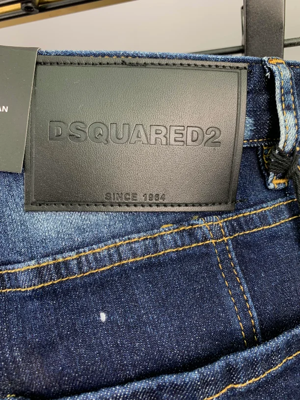 Dsquared2 New Arrival Men's Slim Jeans Patchwork Letter Biker Jeans men jeans