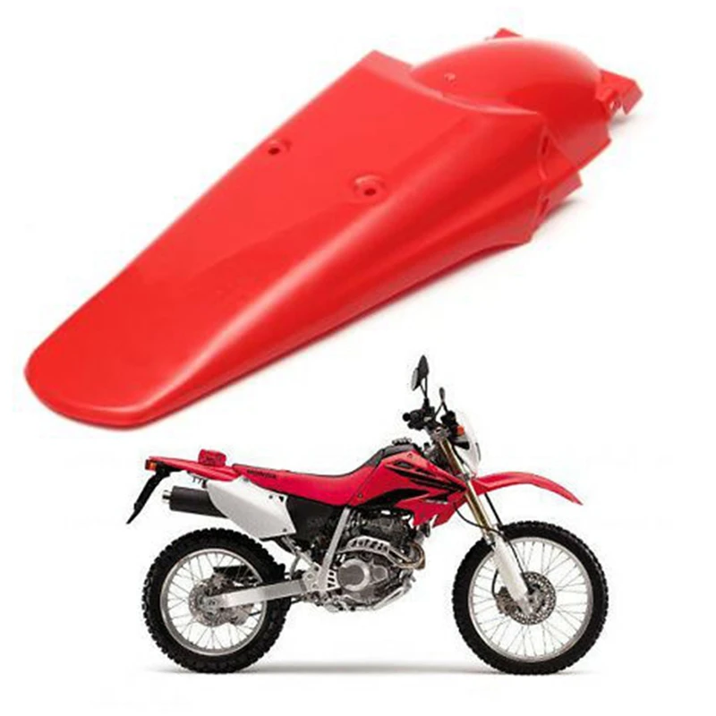 Брызговик заднего колеса для мотоцикла Honda XR250 XR400R Yamaha YZ WR250 450F Kawasaki KL250 красный