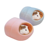 Lovely Rats Hamster Winter Warm Fleece Hanging Cage Hammock Cute House With Bed Mat For Small Furry Animals