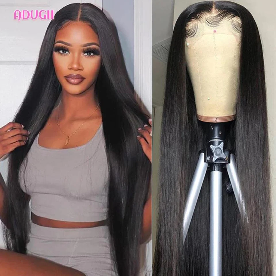 30 Inch Straight Lace Front Wig 13x4 Lace Frontal Human Hair Wigs For Black Women Brazilian Human Hair 4x4 Lace Closure Wig