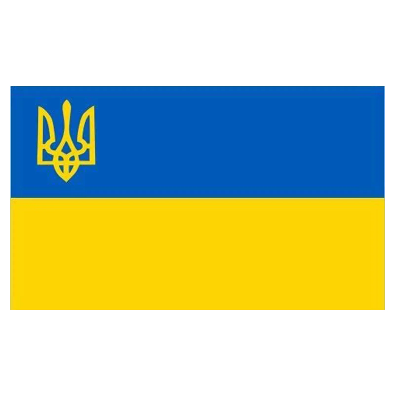 

Hot Selling Ukraine Trident Flag 3x5ft 150X90CM Banner 100D Polyester Custom Grommets National Day Advertising Promotion Flying