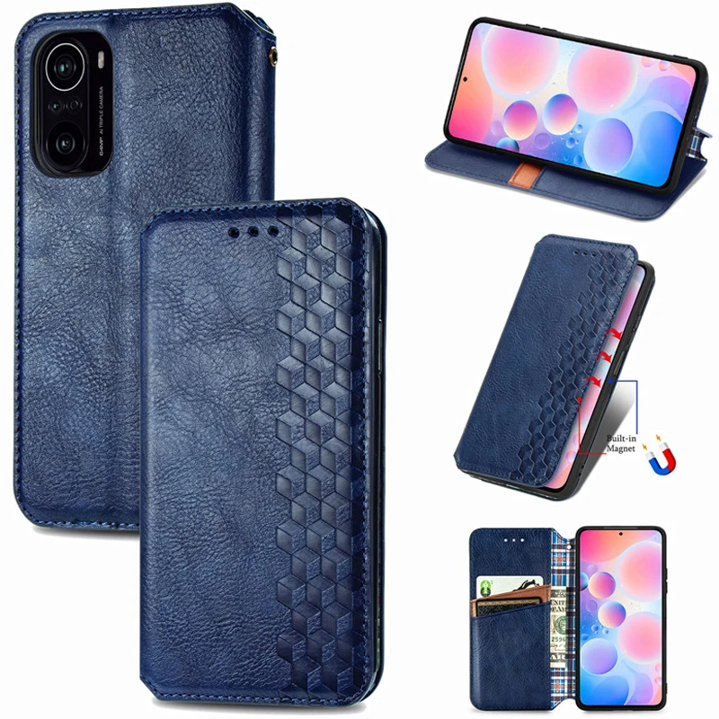 

Poco X3 Pro M3 5G Flip Case For Xiaomi Poco F3 Luxury Magnet Leather Texture Wallet Cover Poco X3 NFC F3 M 3 F2 Pro X3 GT Funda