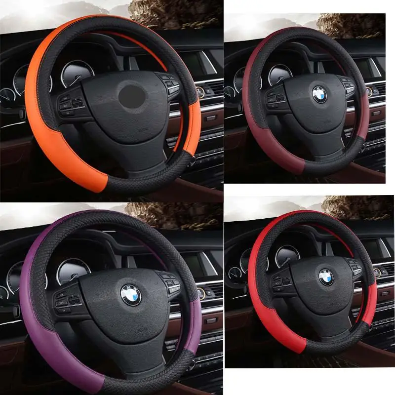 

Embossed Lattice Four Seasons GM Steering Wheel Cover Sports Cover Car Interior Products Comfortable and Safey