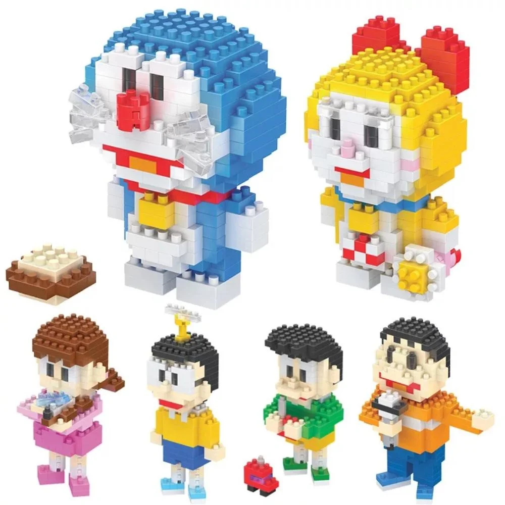 

Boyu Cartoon Mini Blocks Building Bricks Cute Anime Collection Christmas Girls Gifts Toys for Children Juguetes Doraemon 7000