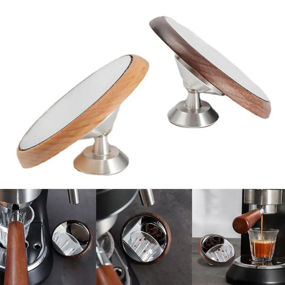 

Зеркало для эспрессо с деревянным основанием, зеркало для наблюдения за расходом жидкости, отражающее устройство для портометра без дна