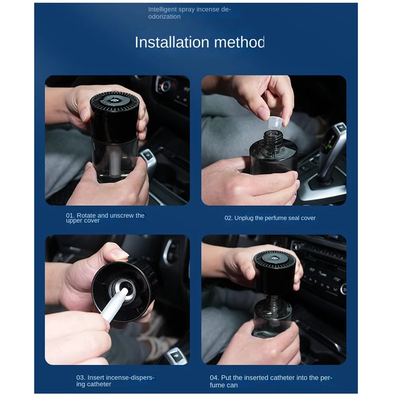 Car Perfume Decoration Deodorizer Automatic Spray AI Intelligent Purification Sprayer Air Freshener Auto Parts