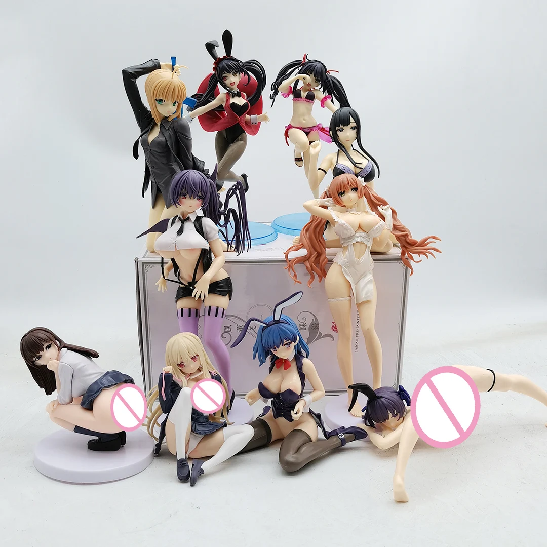 Date A Live Figure T2 Art Girl Saber Anime Pvc Action Figure Toy Q-six Statue Collection Model Doll Gift