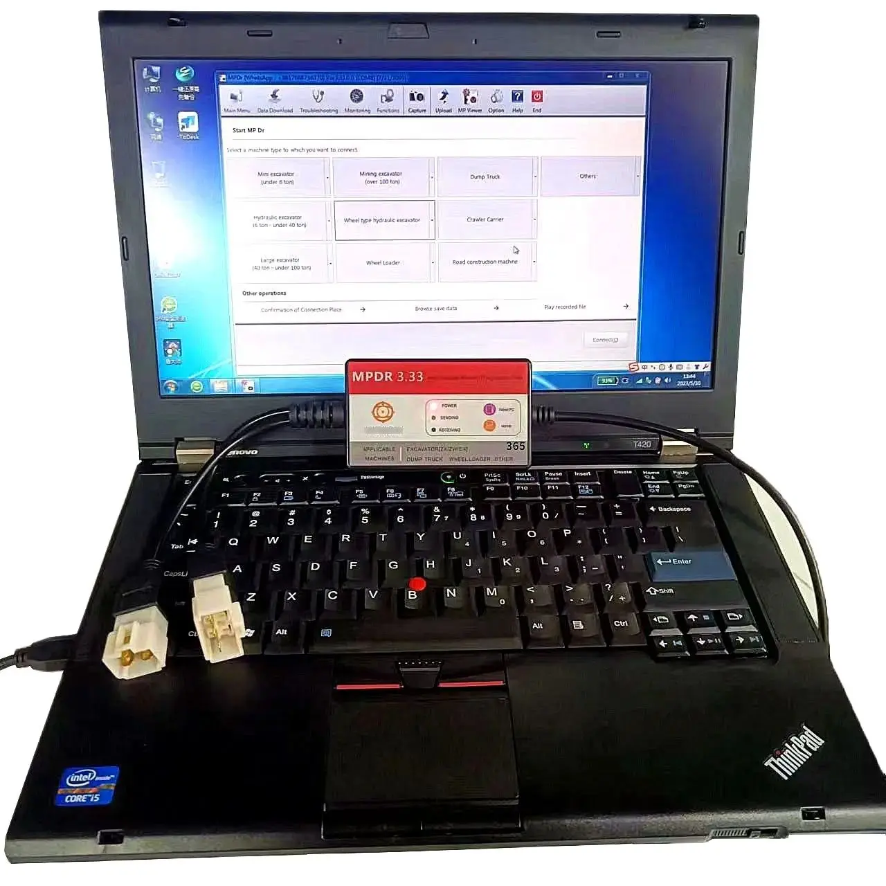 

MPDR Software 3.33 Heavy Duty Diagnostic Tool Tester for Hitachi ZX-1 ZX-3 ZX-3G ZX-5 ZX-6 ZX-7 ZW EX excavator latest version