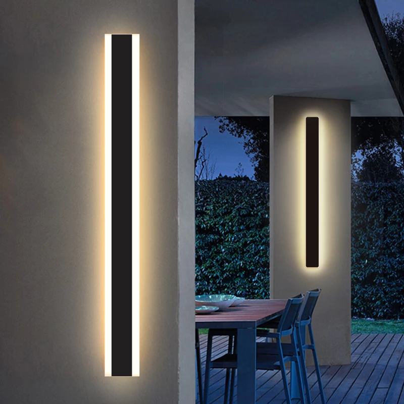 

IP66 Waterproof Outdoor Long Strip LED Wall Lamp Aluminum Indoor Deco Wall Lighting For Garden,Villa,Balcony,Porch,Fence,Bedroom