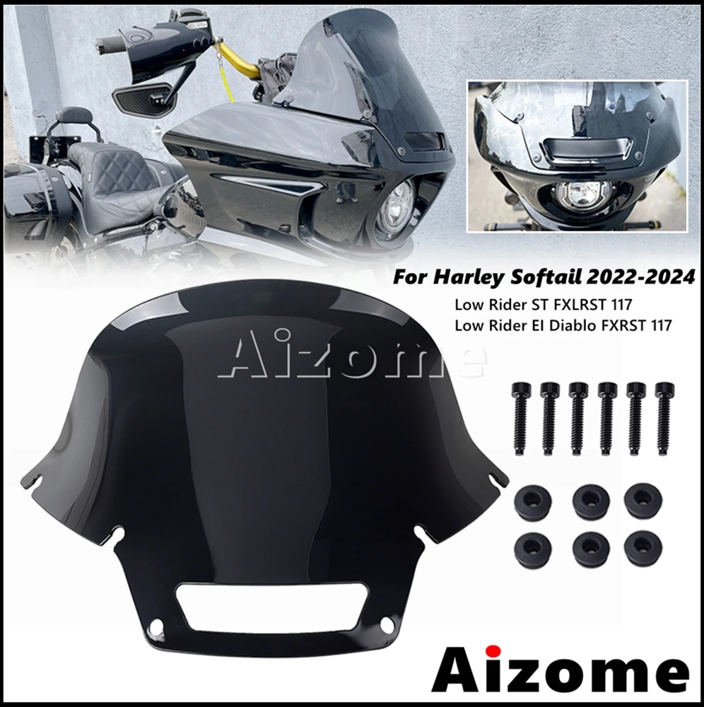 Обтекатель ветрового стекла для мотоцикла внешняя деталь крепления Harley Softail Low