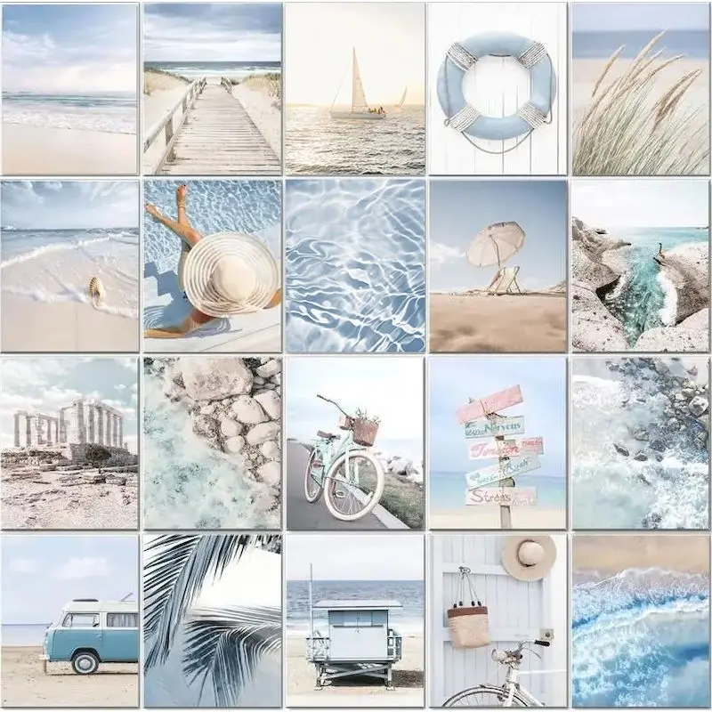 Картина для раскрашивания по номерам на холсте морской пейзаж