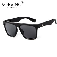 sorvino mens mirror square sunglasses luxury brand designer retro skull flat top men sun glasses fashion blue yellow shades sp84