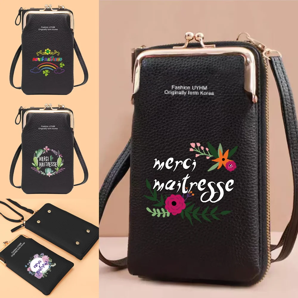 

Mobile Phone Bag Wallets Card Holder Women’s Mini Shoulder Messenger Bags Crossbody Packet PU Leather Small Coin Purse Handbags