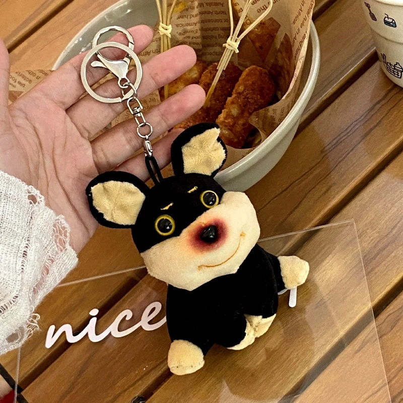 Милый щенок пчелы плюшевая игрушка брелок с мультяшной собакой мягкая кукла