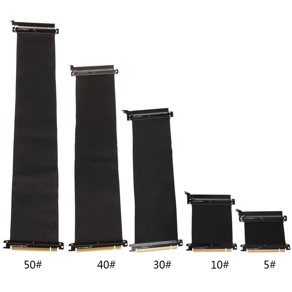 

3.0 PCI Express 16x Flexible Cable Riser Card Extension Port Adapter Graphics Video Card Extend Cord for 1U 2U Chassis Jy23 19