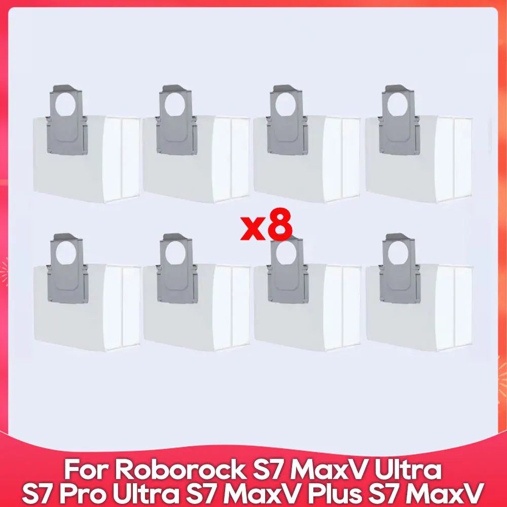 

Подходит для Roborock S7 MaxV Ultra / S7 Pro Ultra / S7 Max Ultra Основная боковая щетка Швабра Hepa Фильтр Мешок для пыли Робот-пылесос Запасная часть