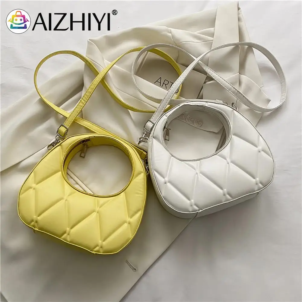 

Fashion Leather Shoulder Bags Niche Design Purses Pure Zipper Leather Shoulder Bags for Women Birthday Present