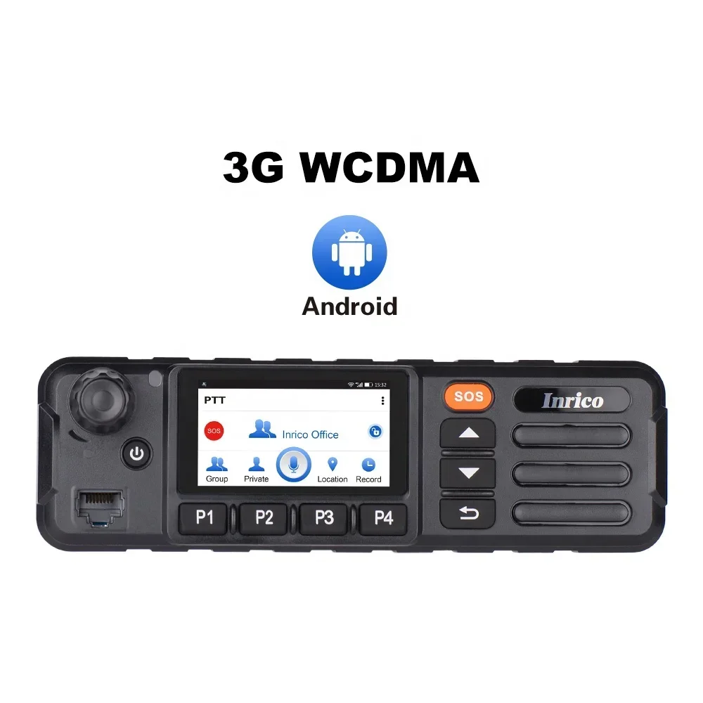 Новейший INRICO TM-7P 4G POC GSM WCDMA автомобильный радиоприемник с сенсорным экраном
