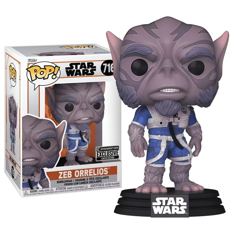 Фото Коллекционная фигурка Funko Pop Star Wars The Mandalorian Zeb Orrelios, высококачественная коллекционная игрушка, подарок для фанатов, украшение для дома и офиса №3