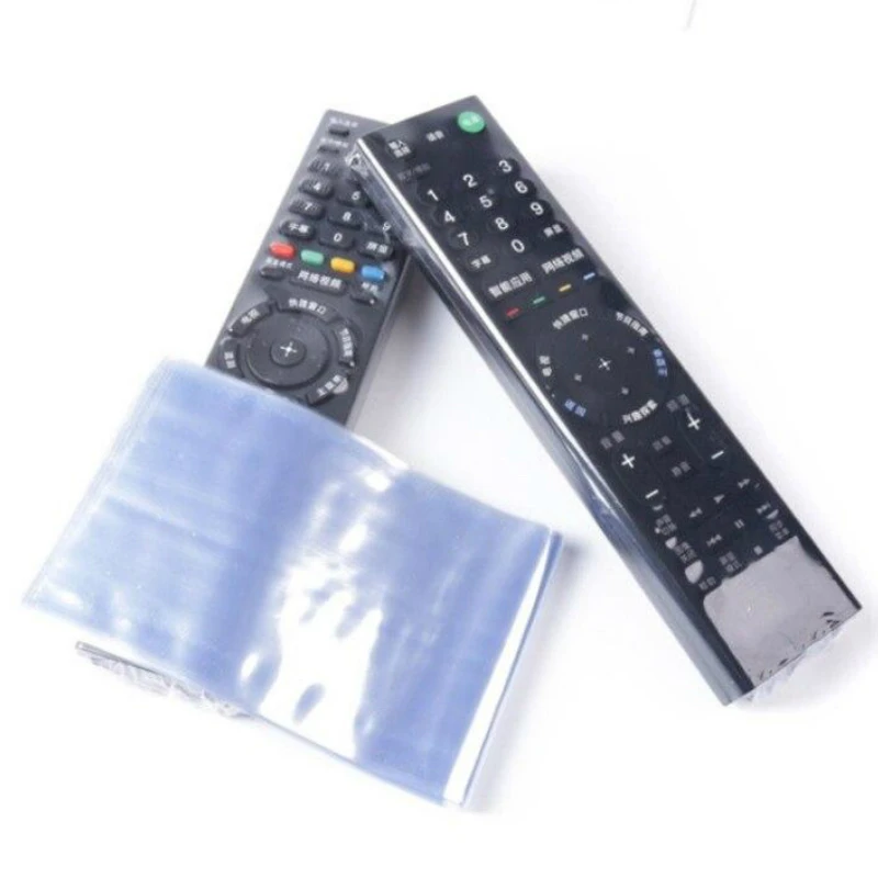 

10Pcs/bag Transparent Film TV Remote Control Cover Air Condition Remote Control Protective Case Bag Anti-dust Remote Bag