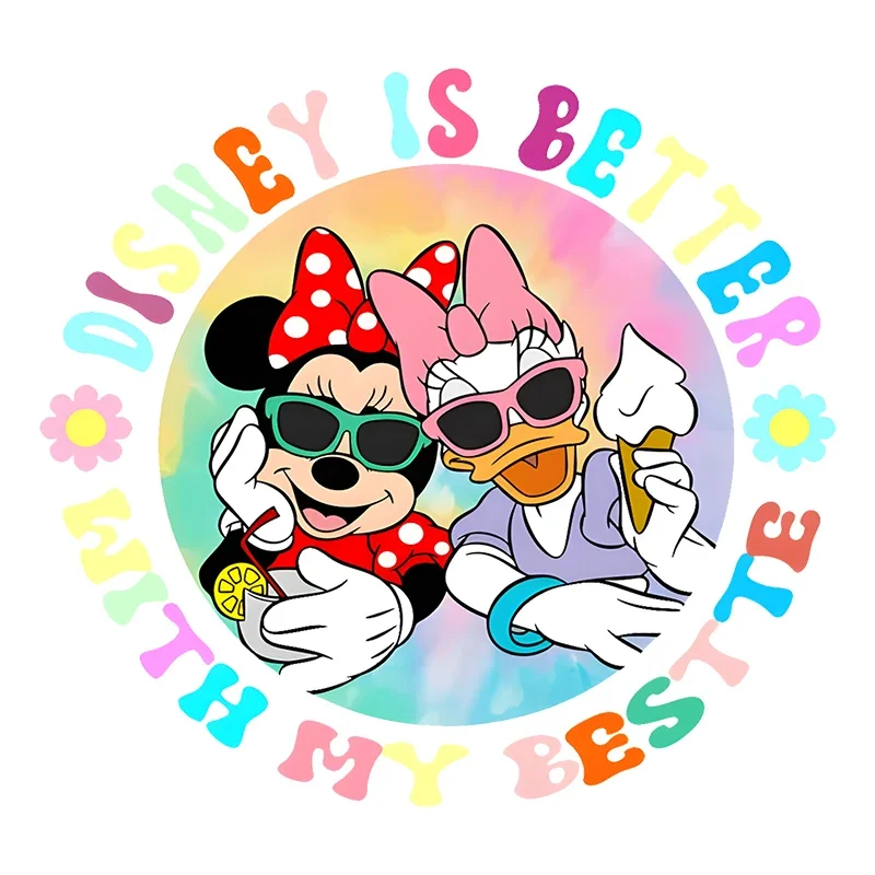 Новые термопереносные наклейки с Микки Диснеем для одежды виниловые